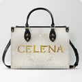 Personalized Bible Verse Leather Handbag