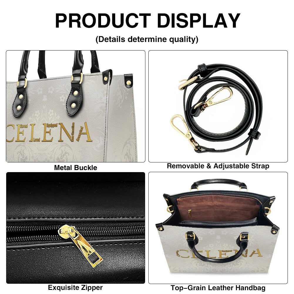 Personalized Bible Verse Leather Handbag