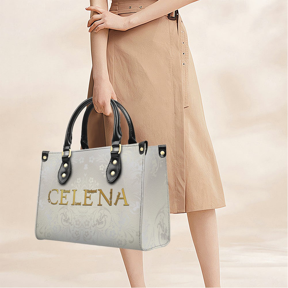 Personalized Bible Verse Leather Handbag
