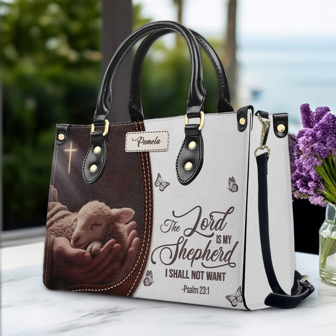 Personalized Christian Leather Handbag