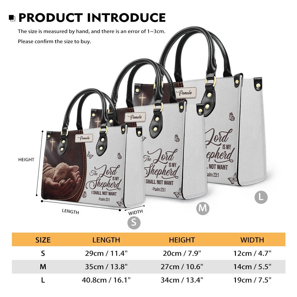Personalized Christian Leather Handbag