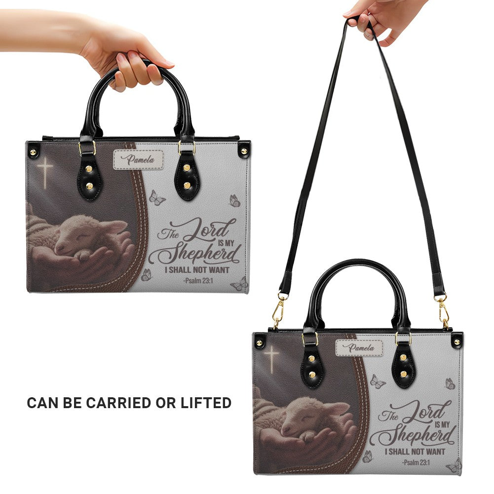 Personalized Christian Leather Handbag