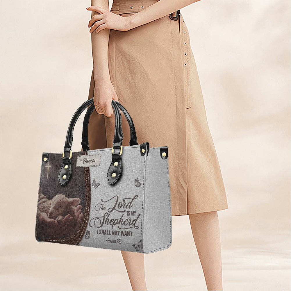 Personalized Christian Leather Handbag
