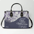 Personalized Christian Bible Verse Leather Tote