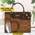 Personalized New Beginning Leather Handbag