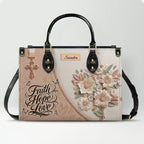 Personalized Beige Cross Handbag & Wallet Set