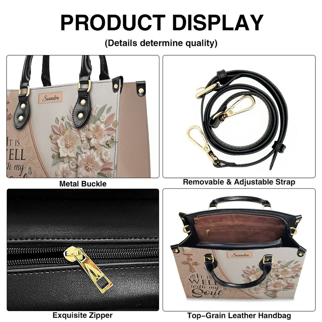 Personalized Beige Cross Handbag & Wallet Set