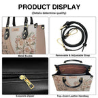 Personalized Beige Cross Handbag & Wallet Set