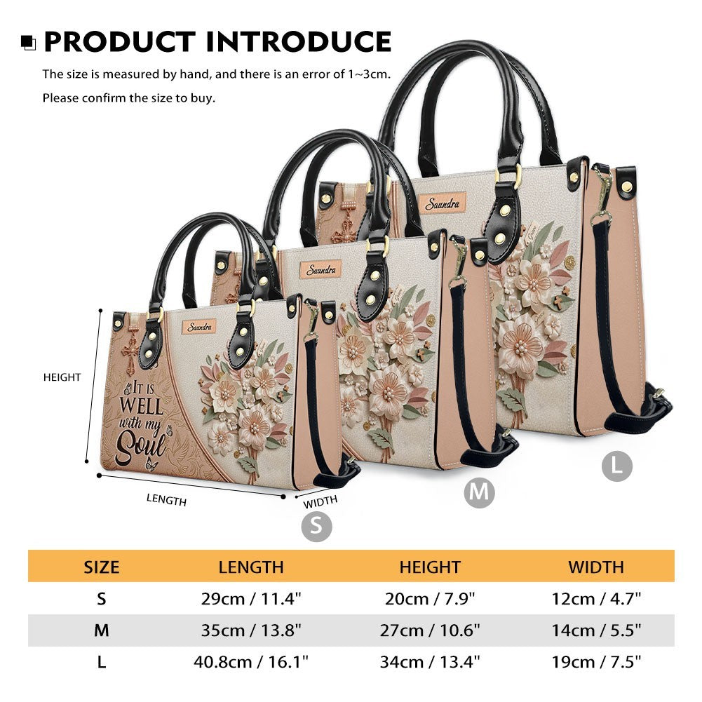 Personalized Beige Cross Handbag & Wallet Set