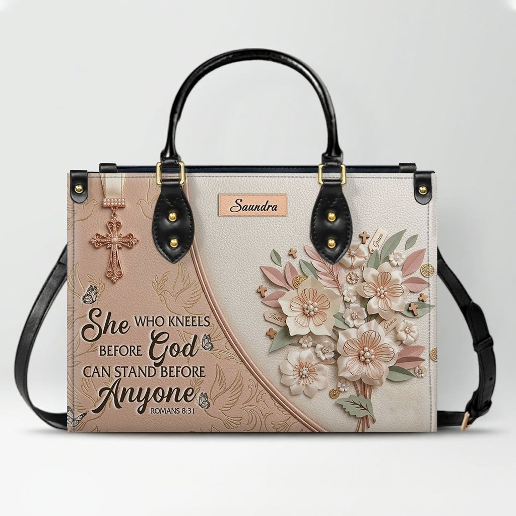 Personalized Beige Cross Handbag & Wallet Set