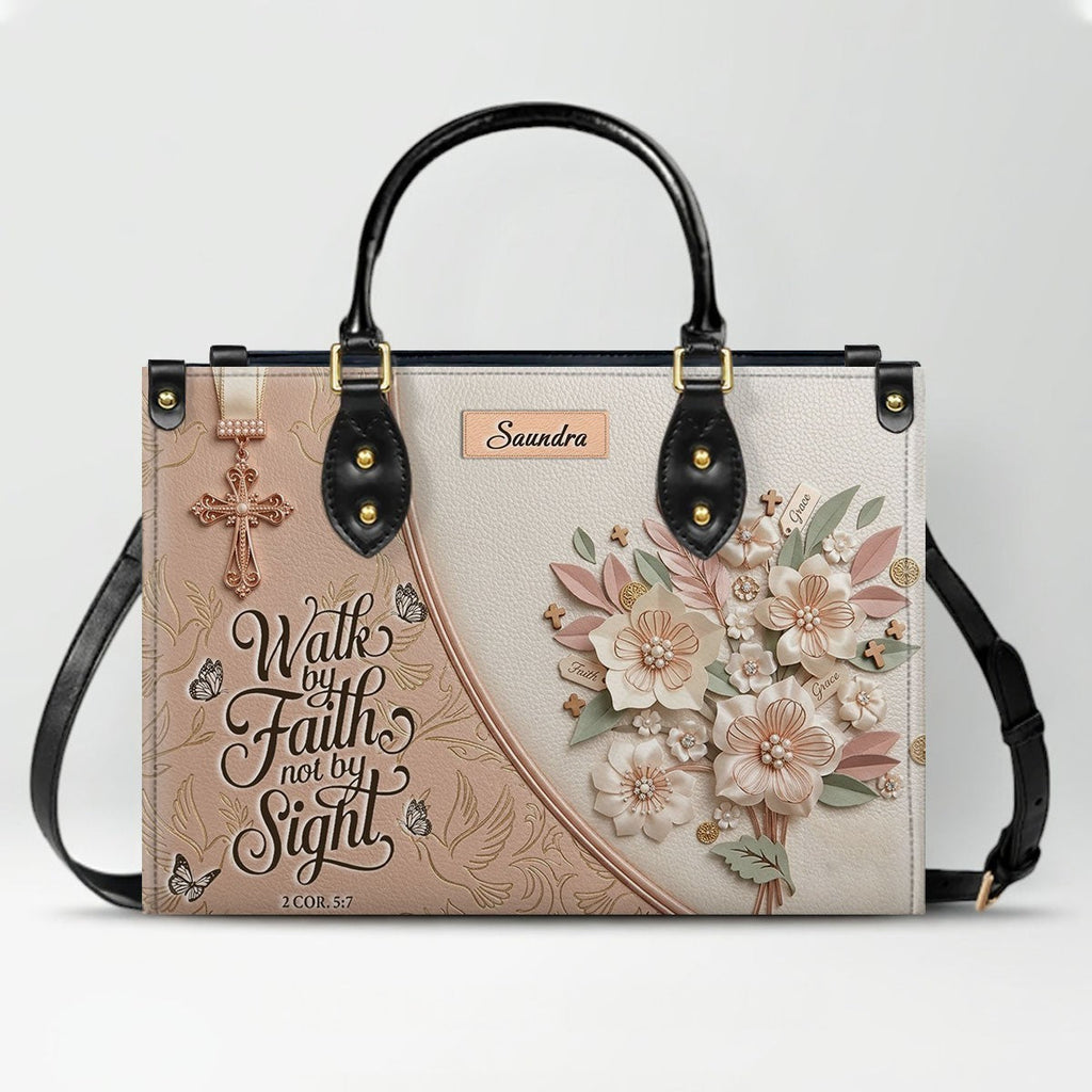 Personalized Beige Cross Handbag & Wallet Set