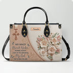 Personalized Beige Cross Handbag & Wallet Set