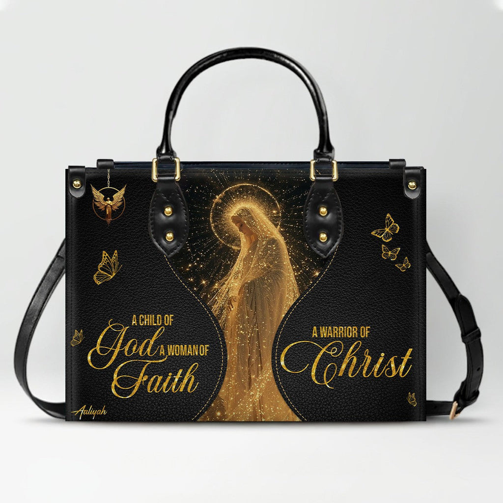 Personalized Christian Leather Handbag