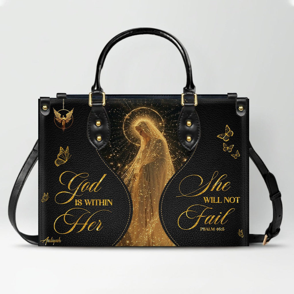 Personalized Christian Leather Handbag