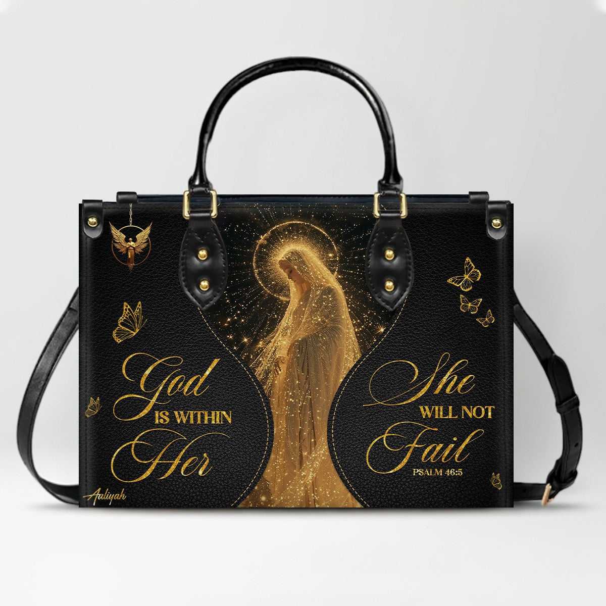 Personalized Christian Leather Handbag