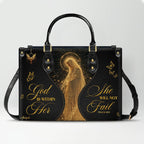 Personalized Christian Leather Handbag & Wallet Set