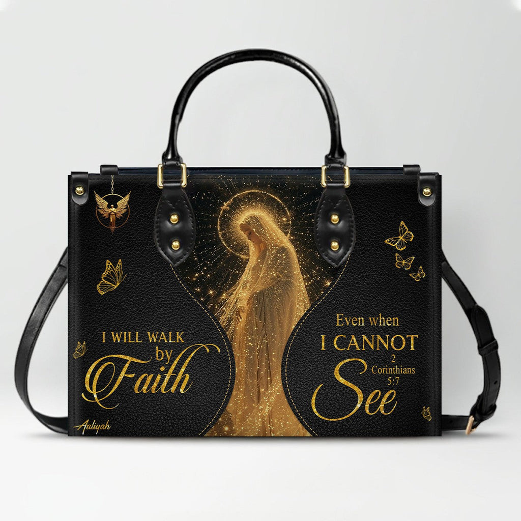 Personalized Christian Leather Handbag & Wallet Set