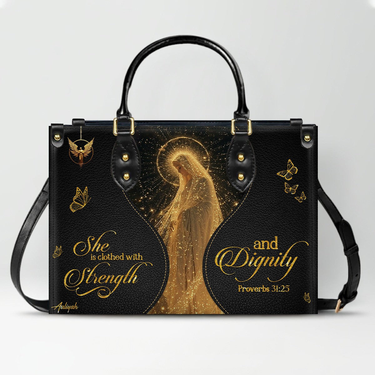 Personalized Christian Leather Handbag & Wallet Set