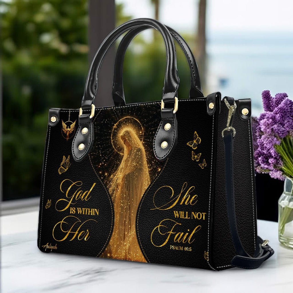 Personalized Christian Leather Handbag & Wallet Set