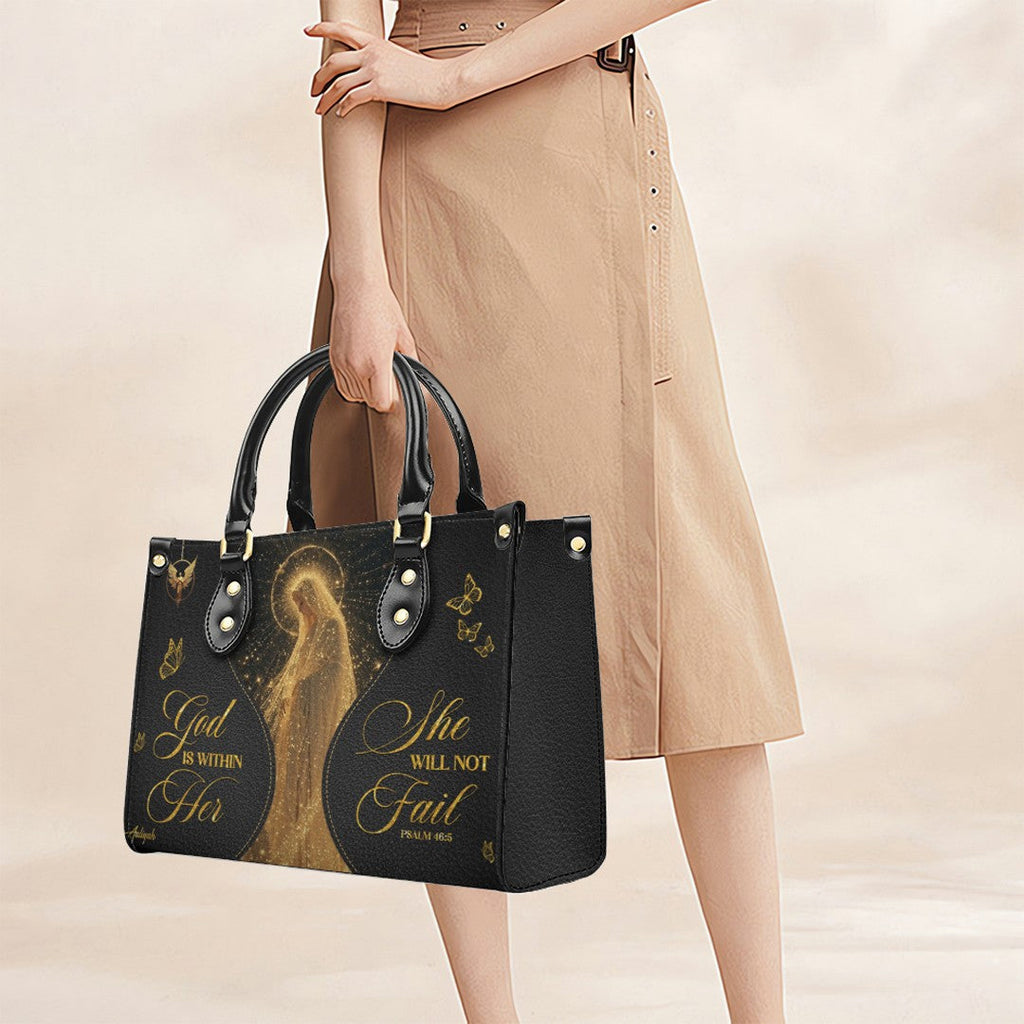 Personalized Christian Leather Handbag