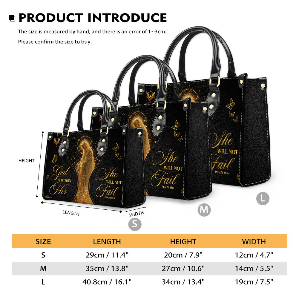Personalized Christian Leather Handbag