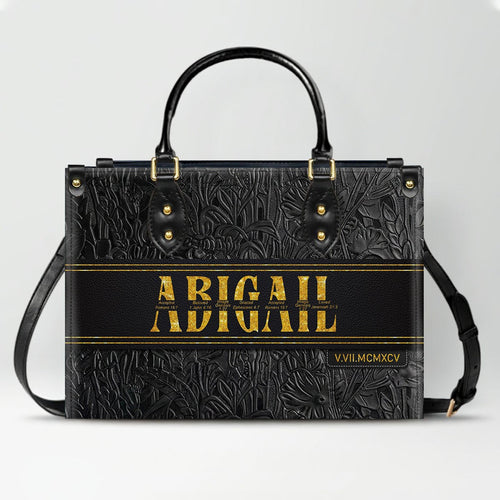 Custom Bible Verse Leather Handbag & Wallet Set