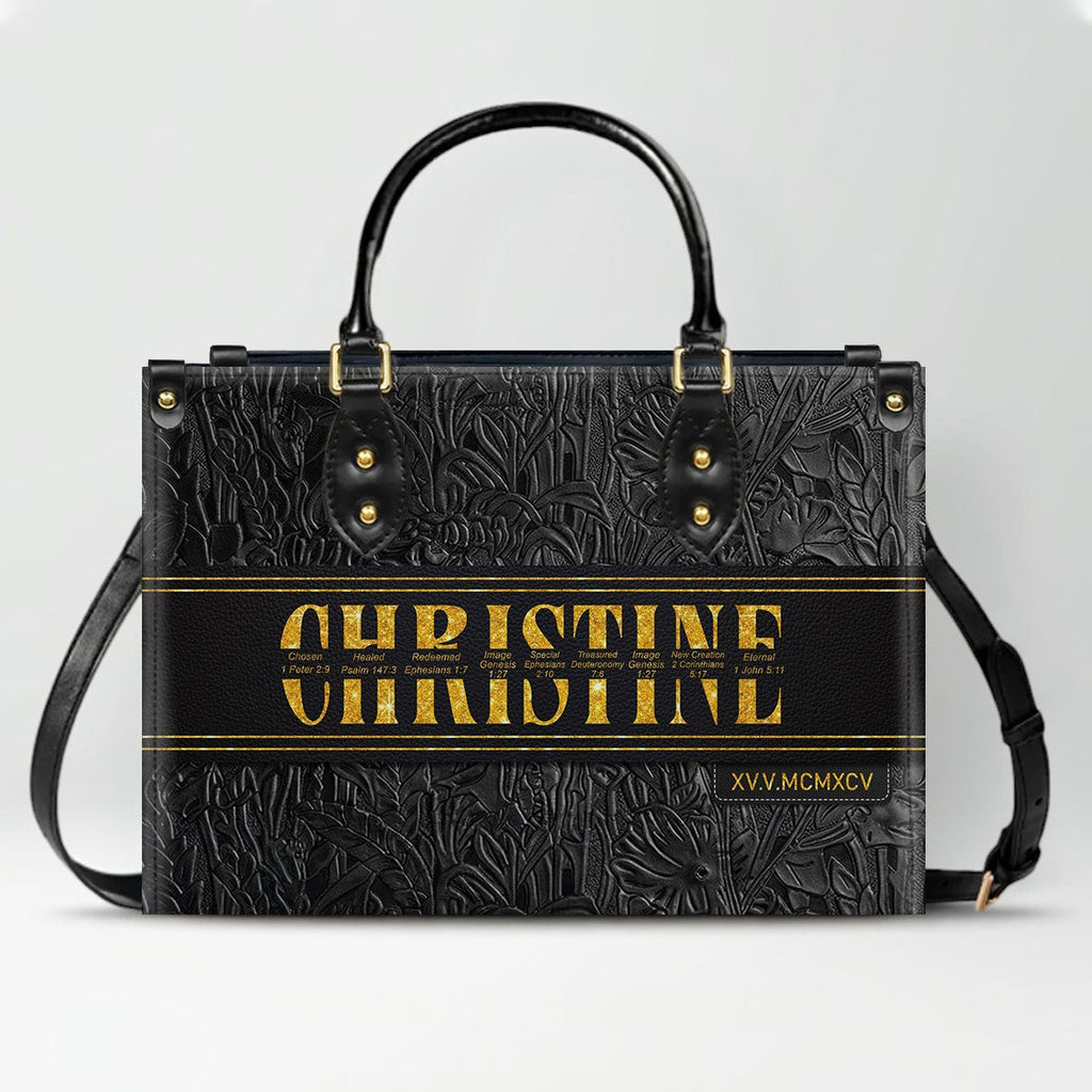 Custom Bible Verse Leather Handbag & Wallet Set