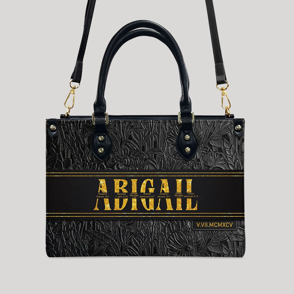 Custom Bible Verse Leather Handbag & Wallet Set