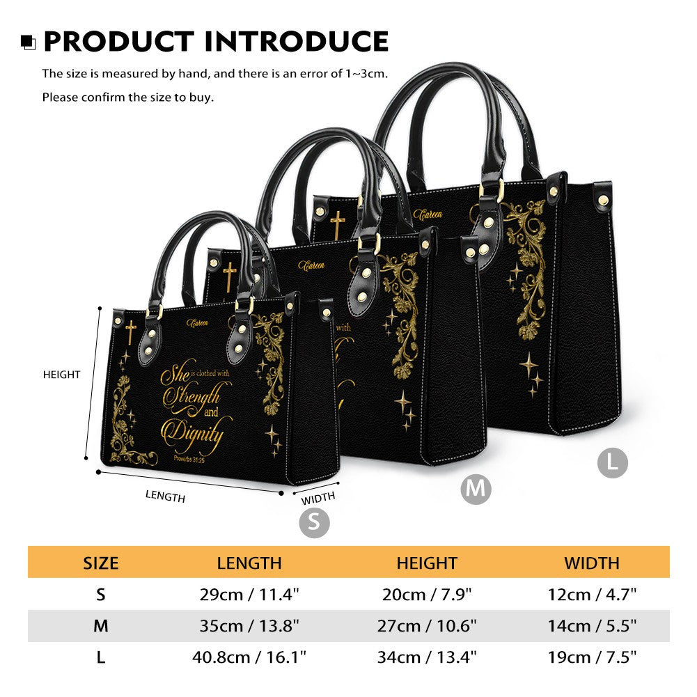Personalized Christian Leather Handbag