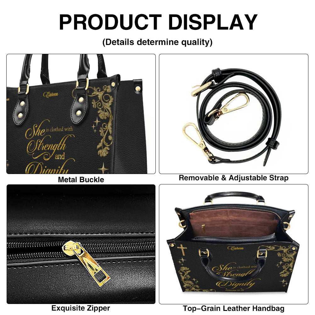 Personalized Christian Leather Handbag