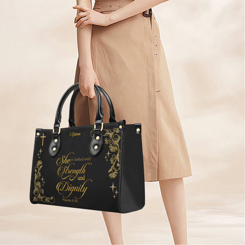 Personalized Christian Leather Handbag