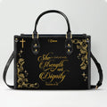 Personalized Christian Leather Handbag