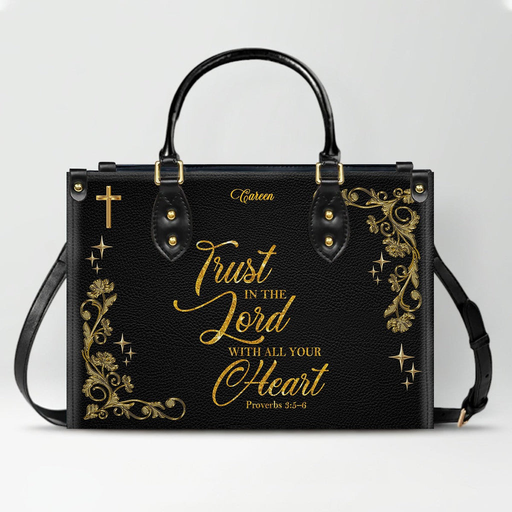 Personalized Christian Leather Handbag