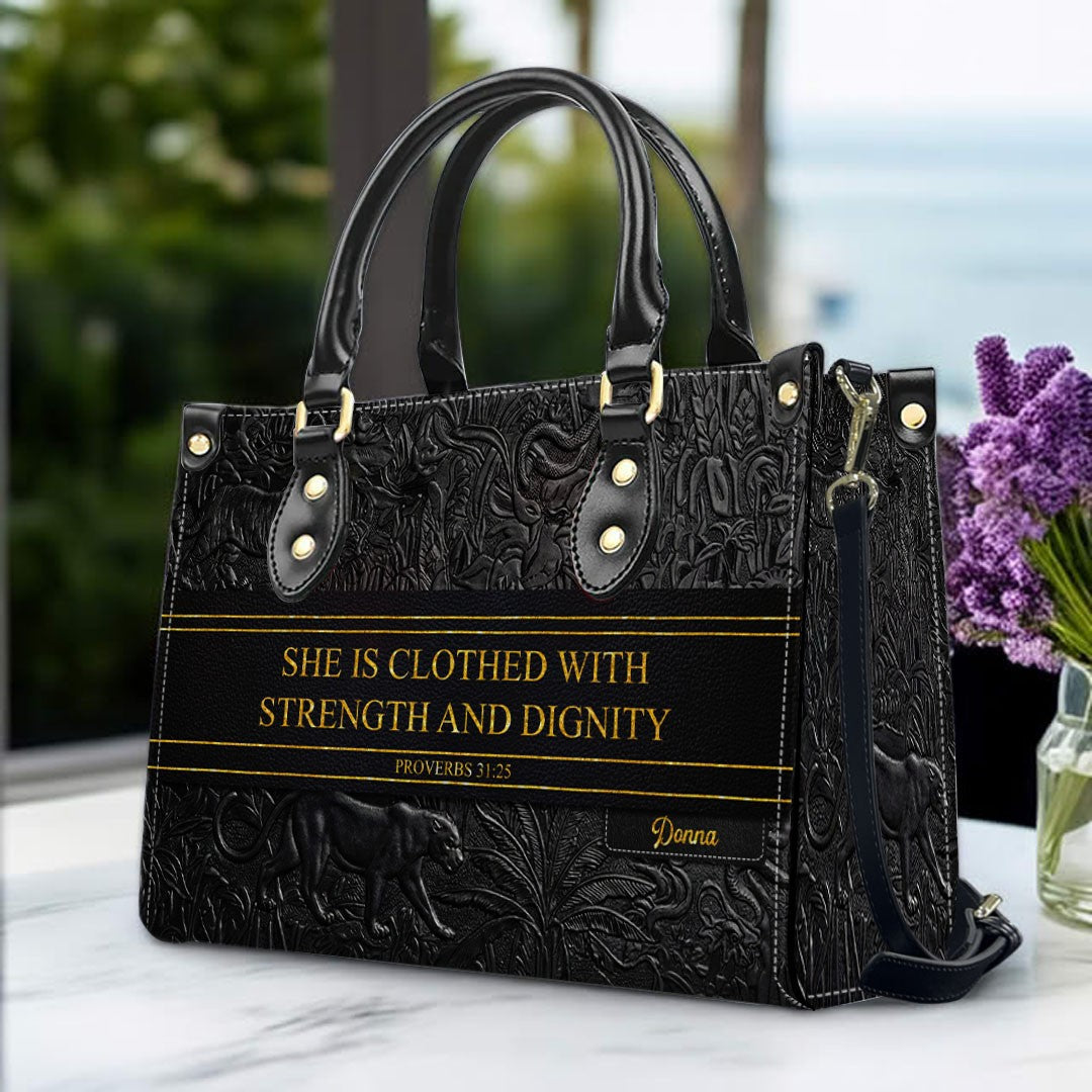 Custom Christian Leather Handbag & Wallet Set