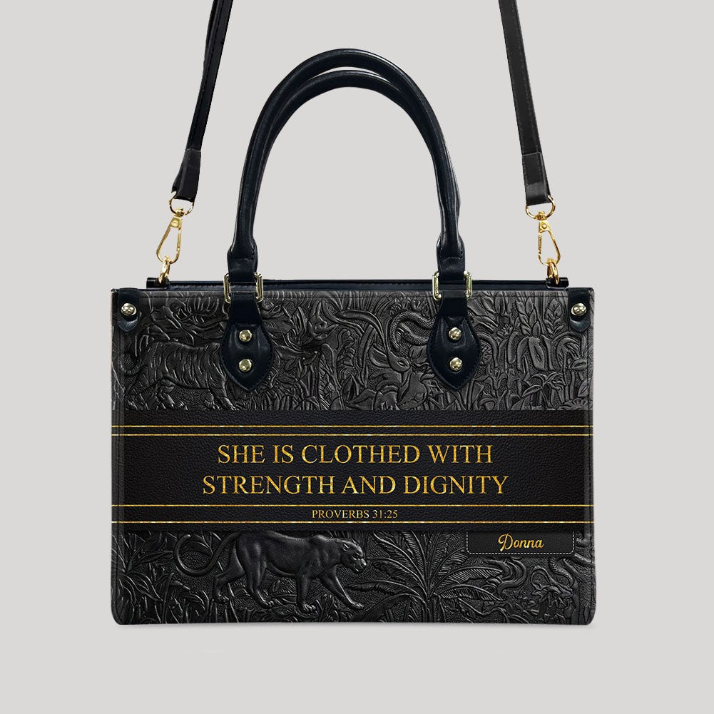 Custom Christian Leather Handbag & Wallet Set