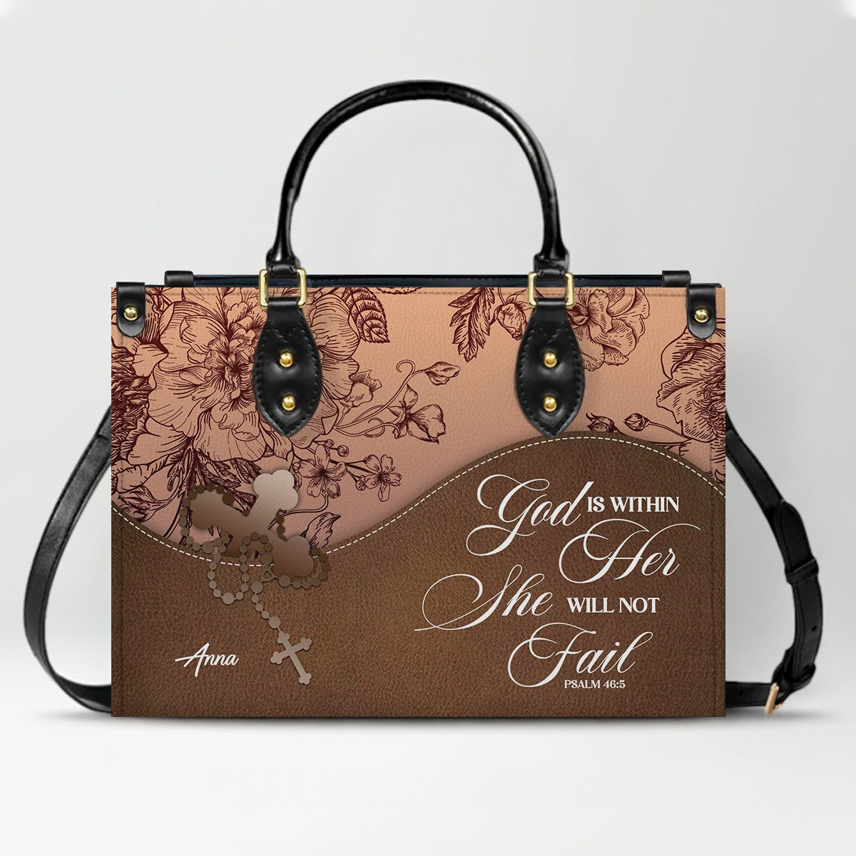 Personalized Christian Leather Handbag