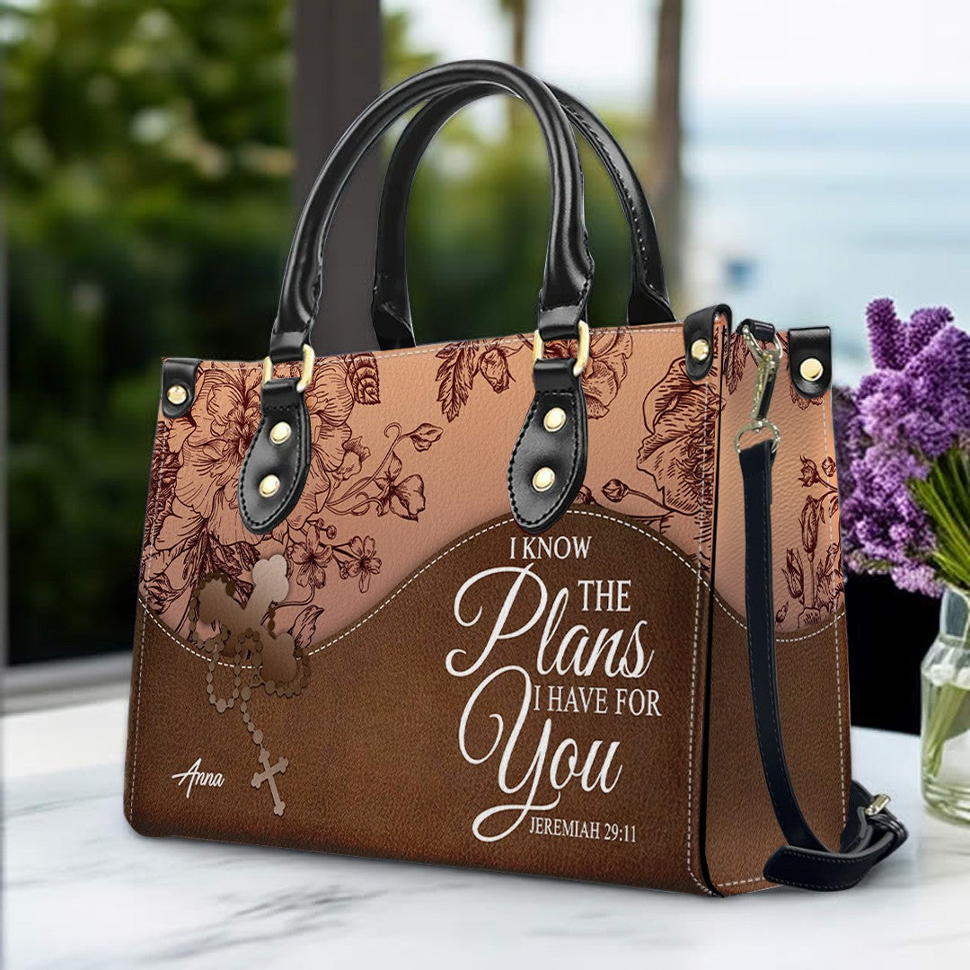 Personalized Christian Leather Handbag