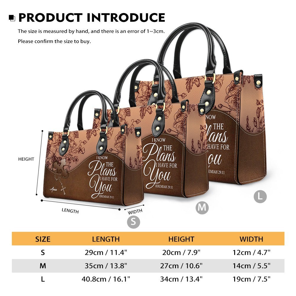 Personalized Christian Leather Handbag