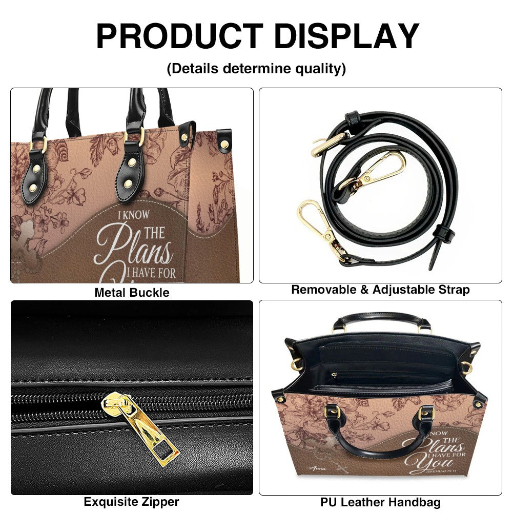 Personalized Christian Leather Handbag & Clutch Set