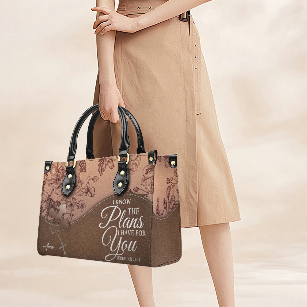 Personalized Christian Leather Handbag
