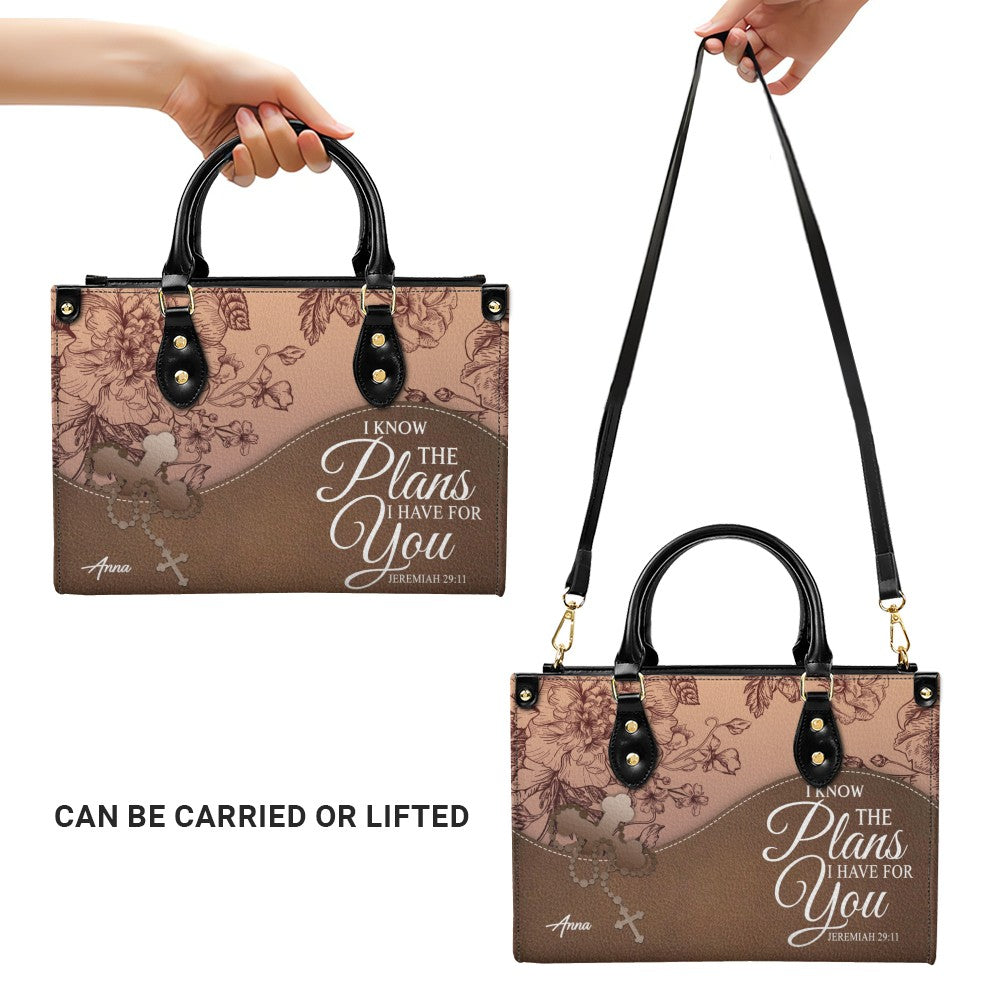 Personalized Christian Leather Handbag