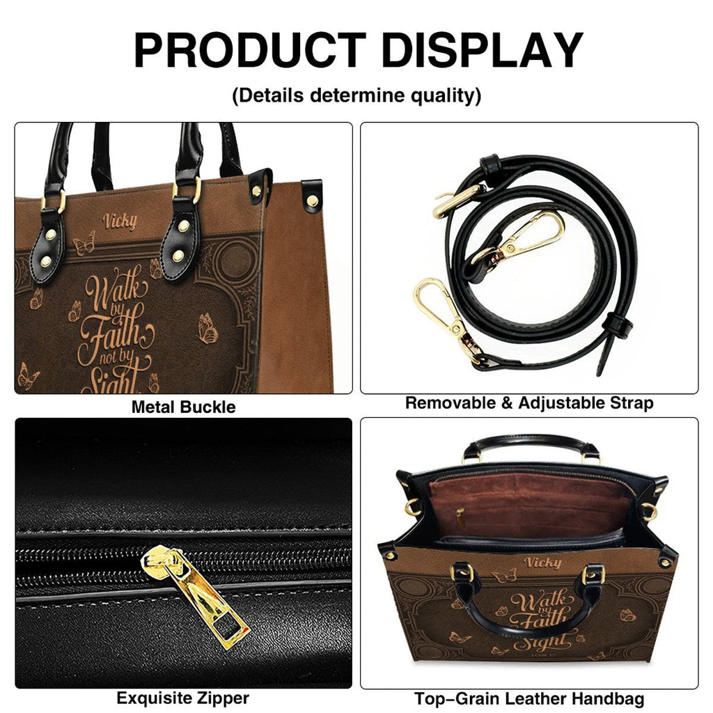 Personalized Scripture Leather Tote & Wallet Set