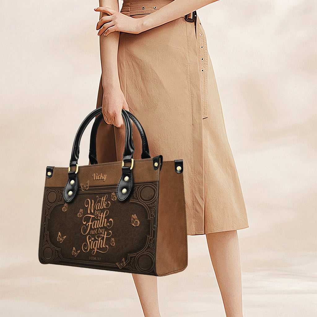 Custom Scripture Leather Tote & Wallet Set
