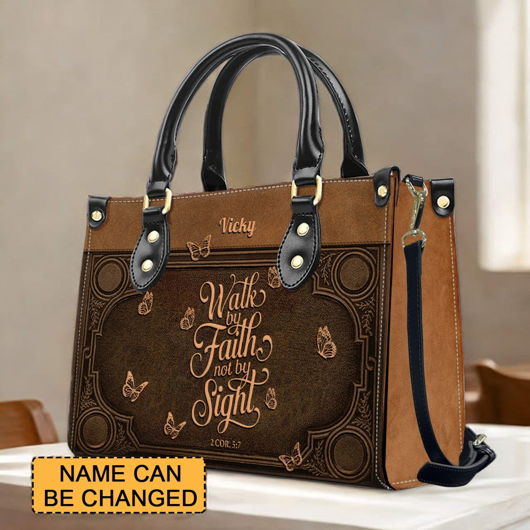 Custom Scripture Leather Tote & Wallet Set