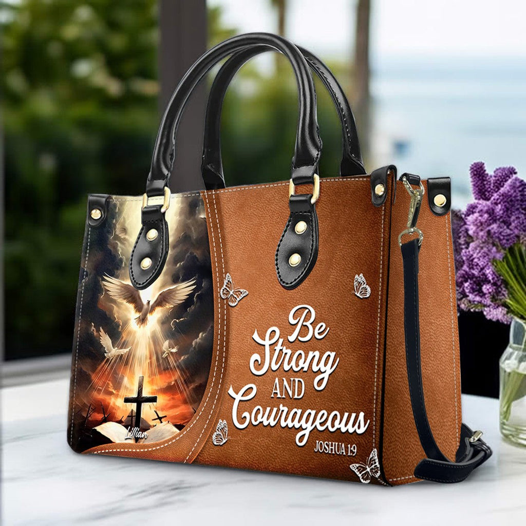 Personalized Christian Bible Verse Leather Handbag