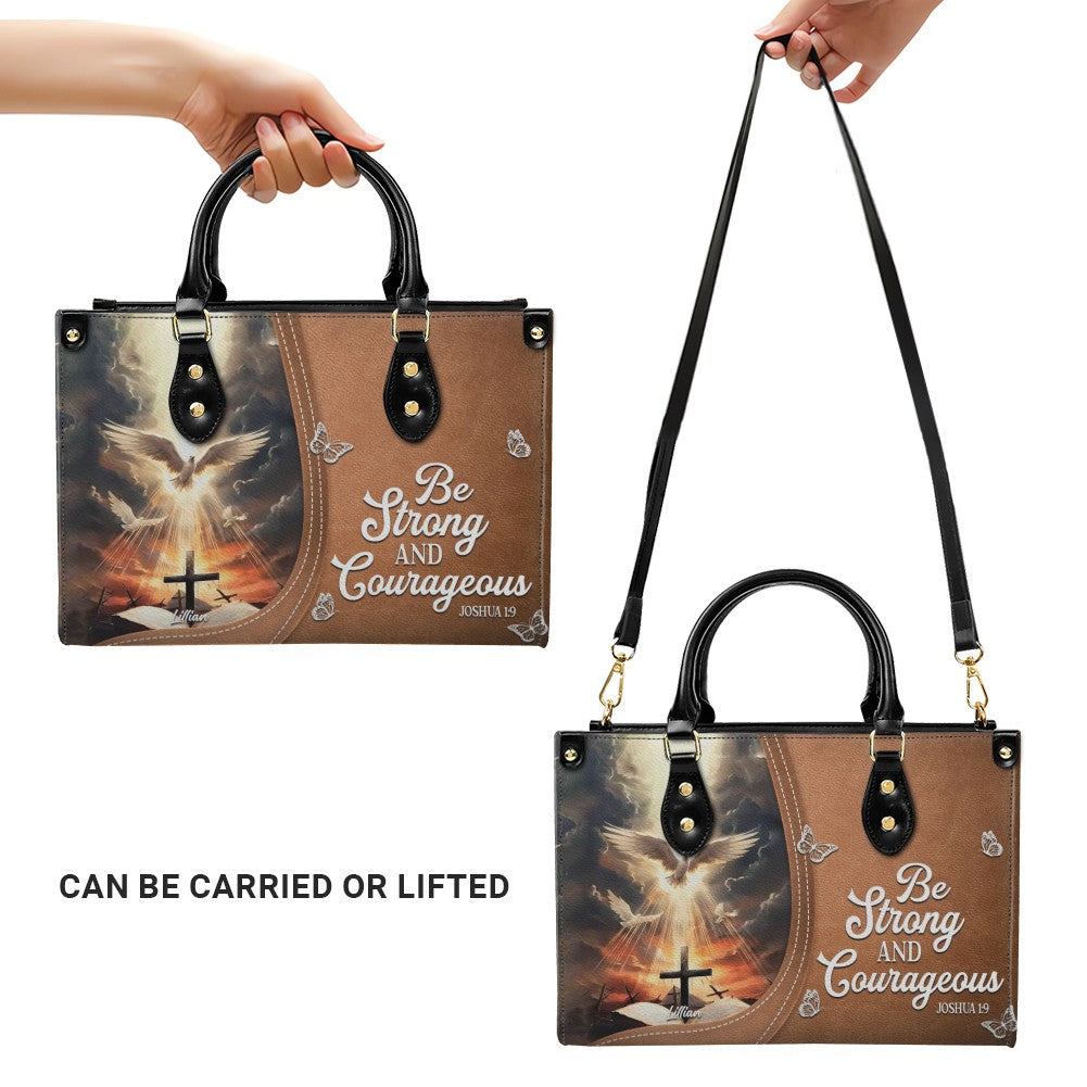 Personalized Christian Bible Verse Leather Handbag