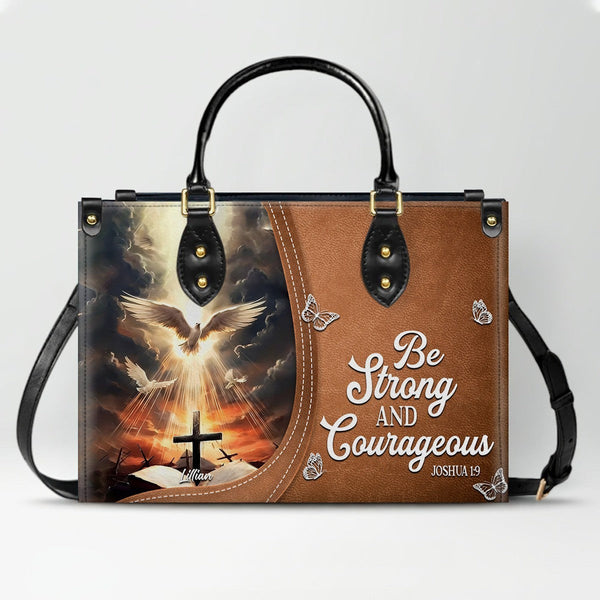 Personalized Christian Bible Verse Leather Handbag