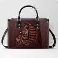Personalized "She Is" Christian Leather Handbag