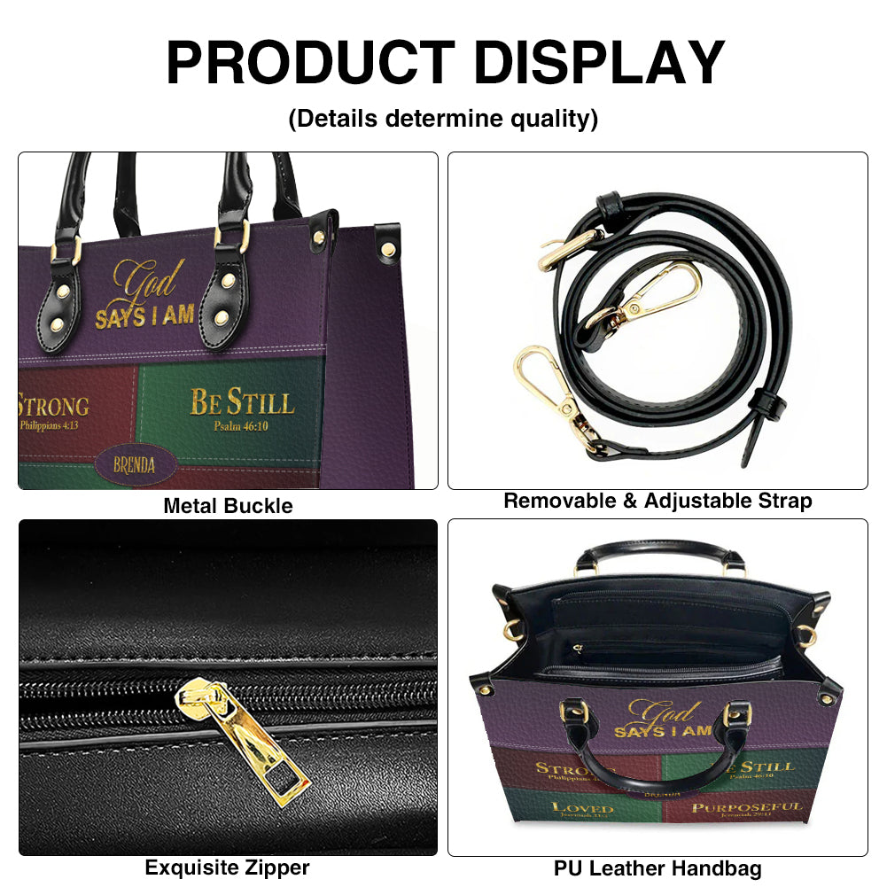 Personalized Christian Women Leather Handbag