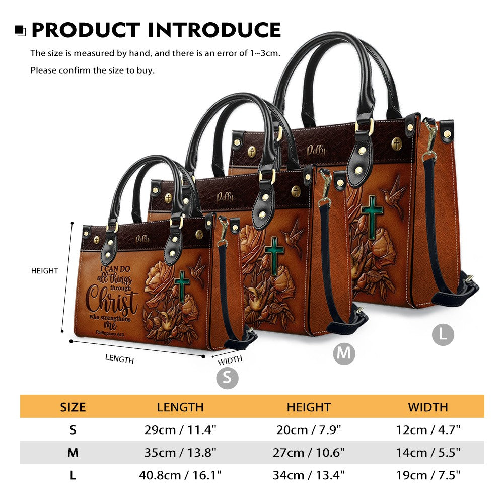Custom Christian Leather Handbag & Wallet Set